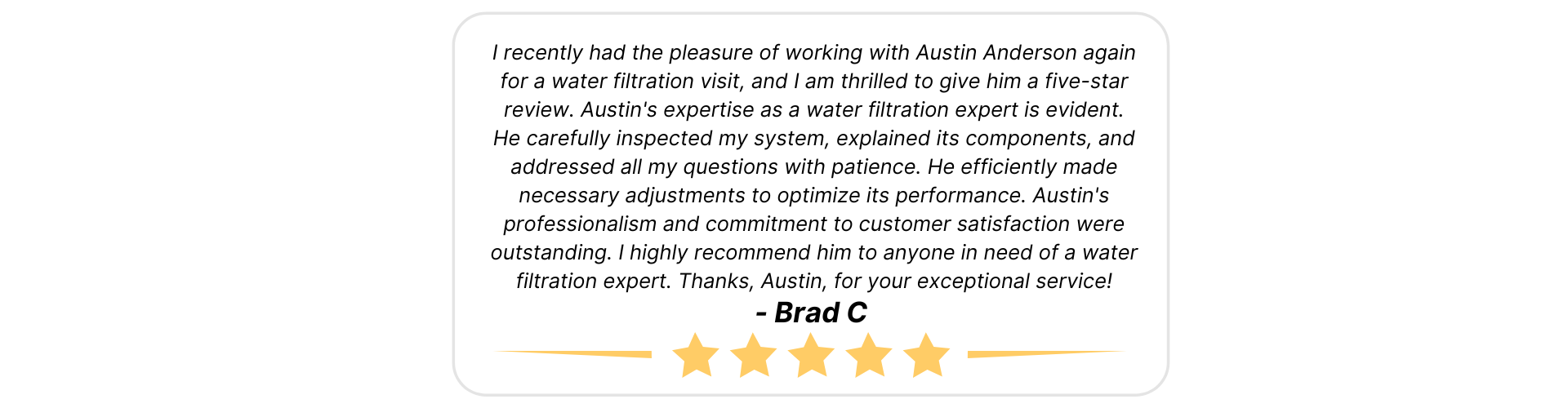 Brad C Review